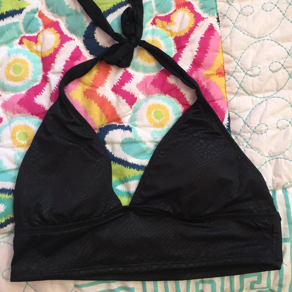 Mossimo black bikini top size L